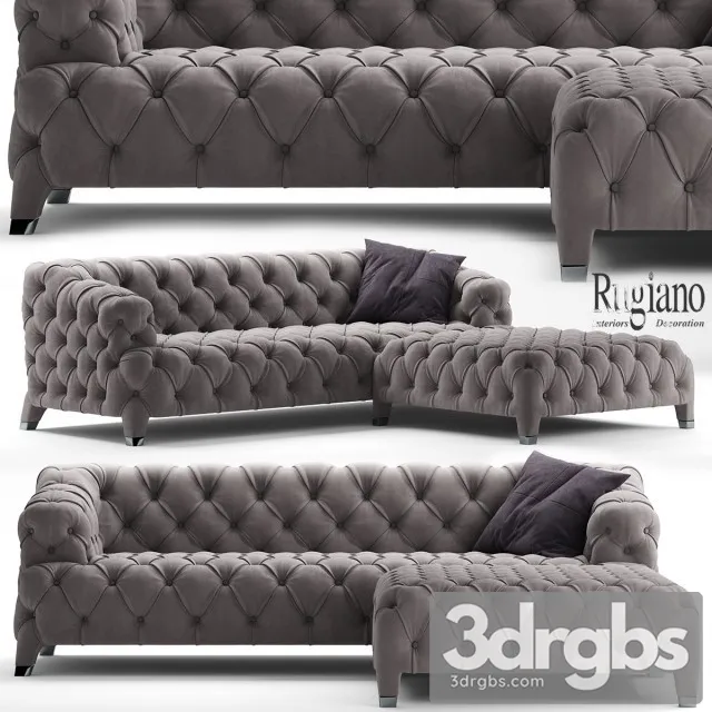 Rugiano Cloud Sofa 01 3D Model Download