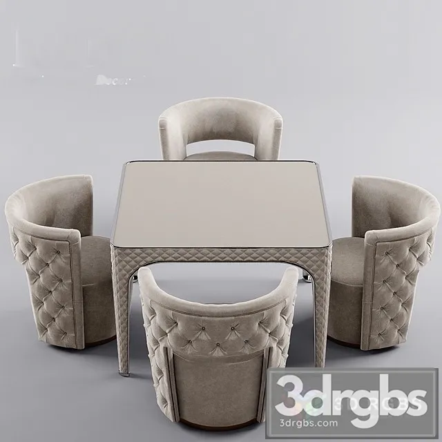 Rugiano Giotto Table and Chair 3D Model Download