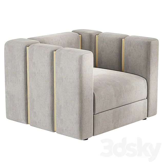 Rugiano Italia Club Armchair 3D Model