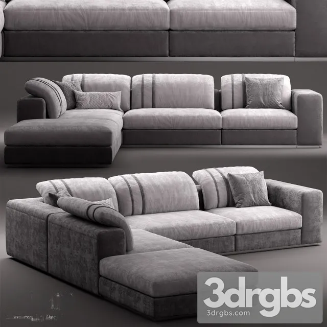 Rugiano Miami Sofa 01 3D Model Download