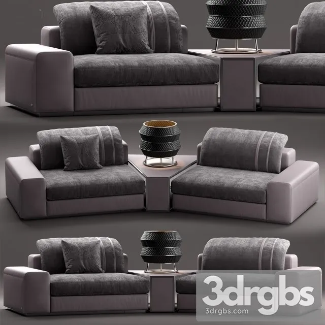 Rugiano Miami Sofa 02 3D Model Download