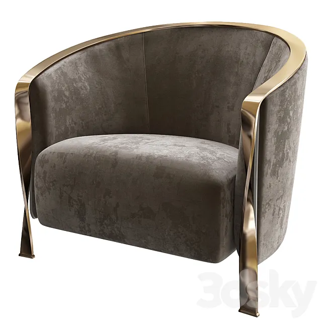 Rugiano Paris Armchair 3DModel Rugiano Paris Armchair 3DModel