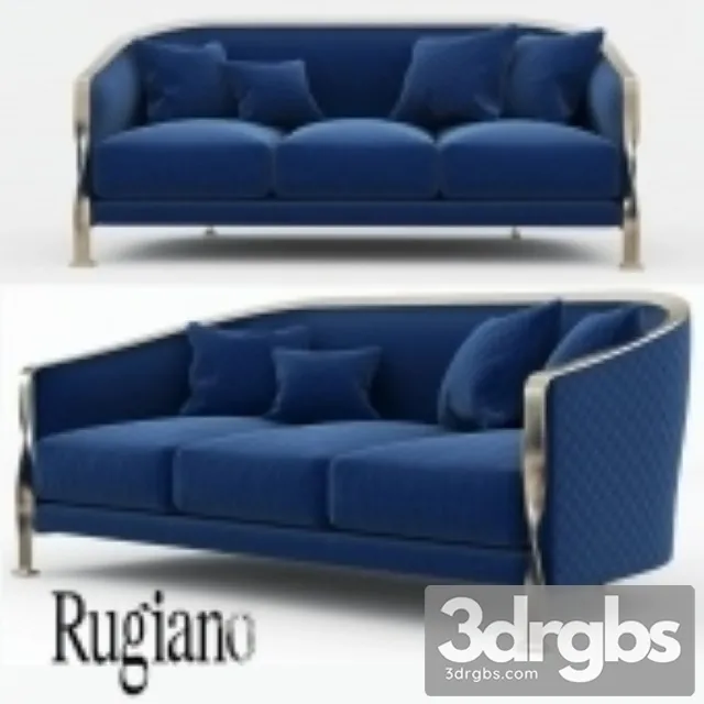 Rugiano Paris Sofa 01 3D Model Download