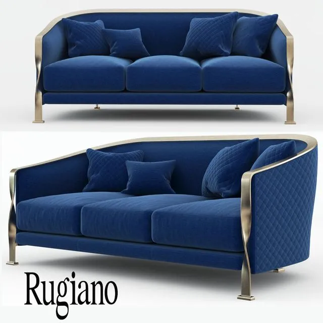 Rugiano Paris sofa fabric 3D Model