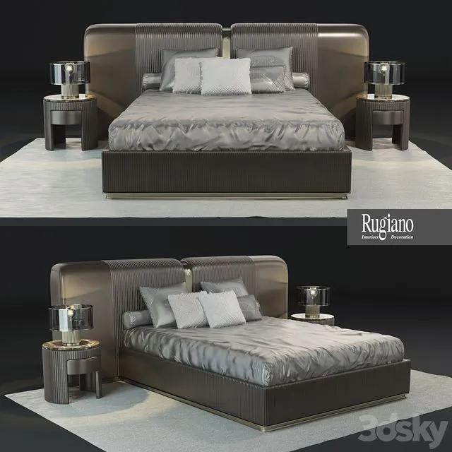 Rugiano Vogue Bed 3D Model