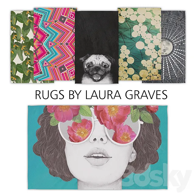 Rugs by Laura Graves 3DModel Rugs by Laura Graves 3DModel
