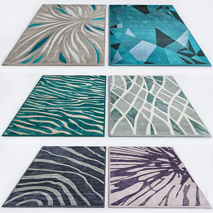 rugs collection №2 3D Model rugs collection №2 3D Model