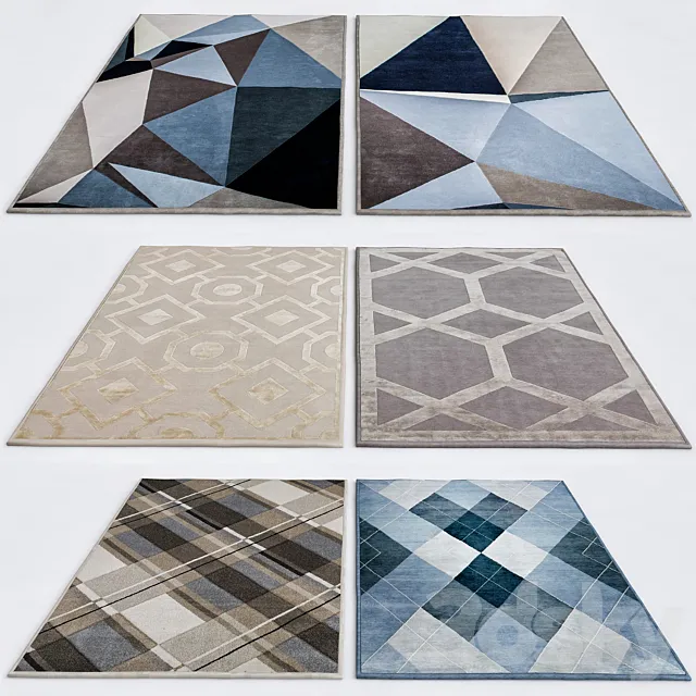Rugs collections 3D Model Rugs collections 3D Model