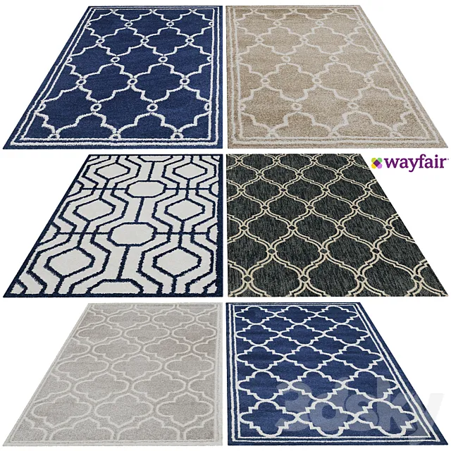 Rugs from Wayfair 3DModel Rugs from Wayfair 3DModel