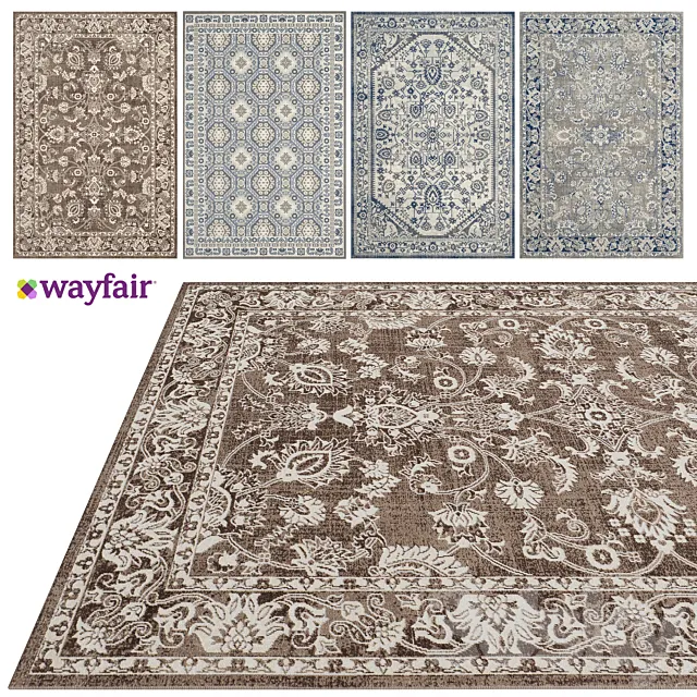 Rugs from Wayfair shop 3D Model Rugs from Wayfair shop 3D Model