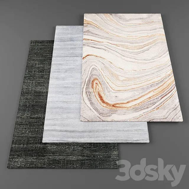 rugs modern 3D Model rugs modern 3D Model