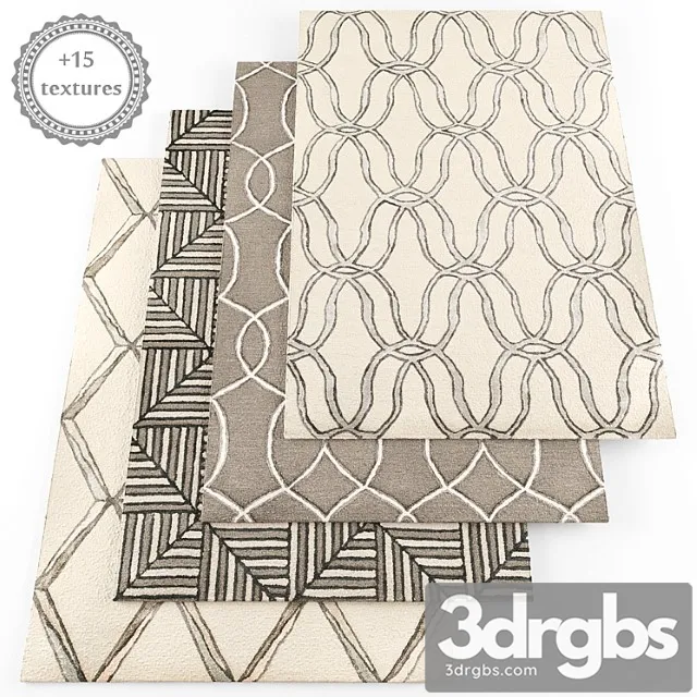 Rugs set09 3D Model Download