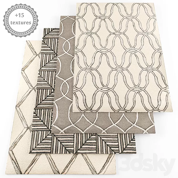 Rugs set09 3D Model