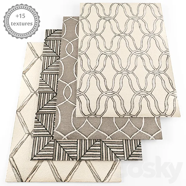 Rugs set09 3DModel Rugs set09 3DModel