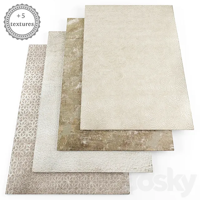 Rugs set106 3D Model Rugs set106 3D Model