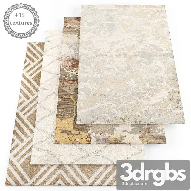 Rugs set13 3D Model Download