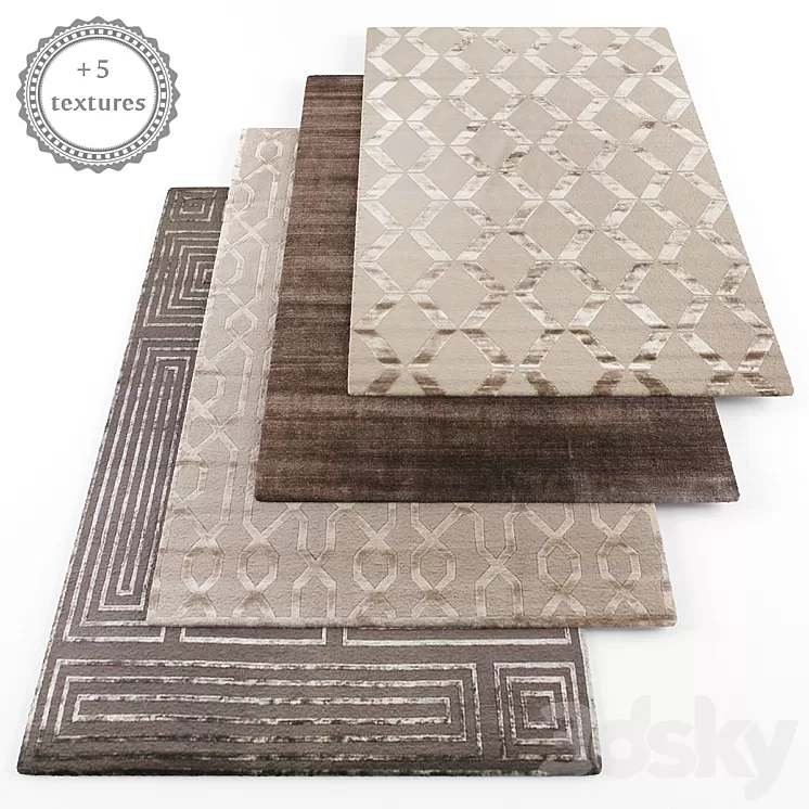 Rugs set161 3D Model Rugs set161 3D Model