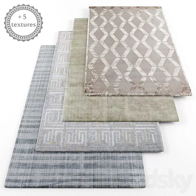 Rugs set181 3D Model Rugs set181 3D Model