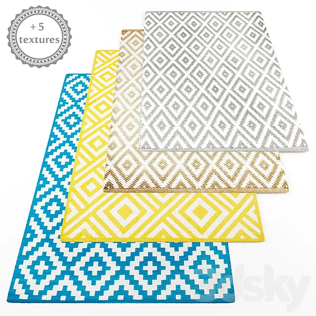 Rugs set192 3D Model Rugs set192 3D Model