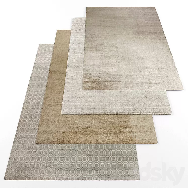 Rugs set208 3D Model Rugs set208 3D Model