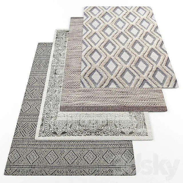 Rugs set306 3DModel Rugs set306 3DModel