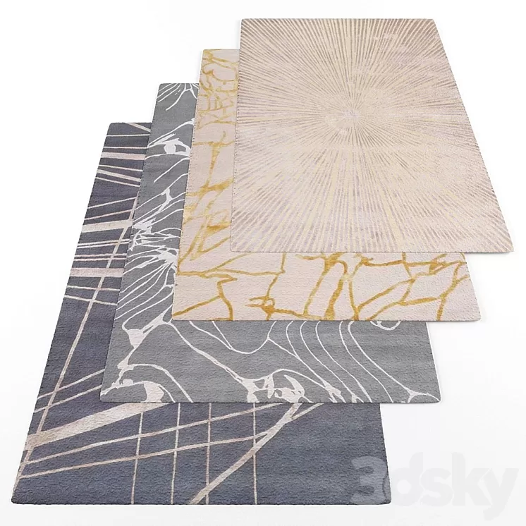 Rugs set315 3D Model Rugs set315 3D Model