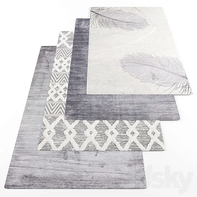 Rugs set359 3D Model