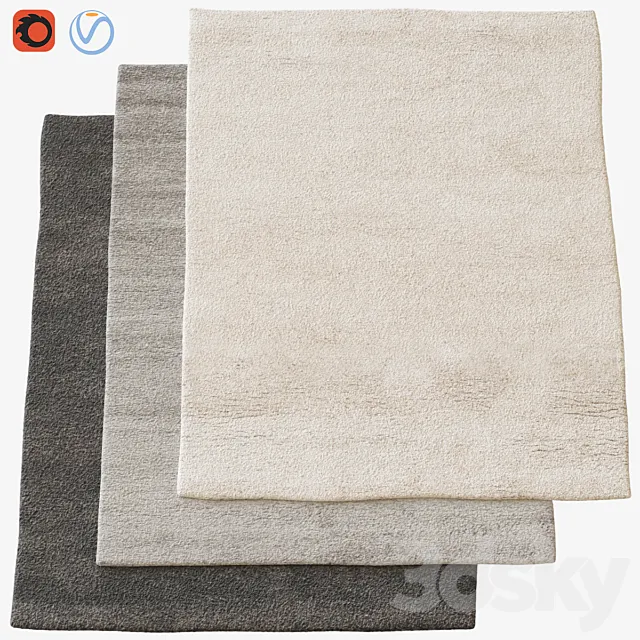 Rugvista Carpet Set 3D Model Rugvista Carpet Set 3D Model