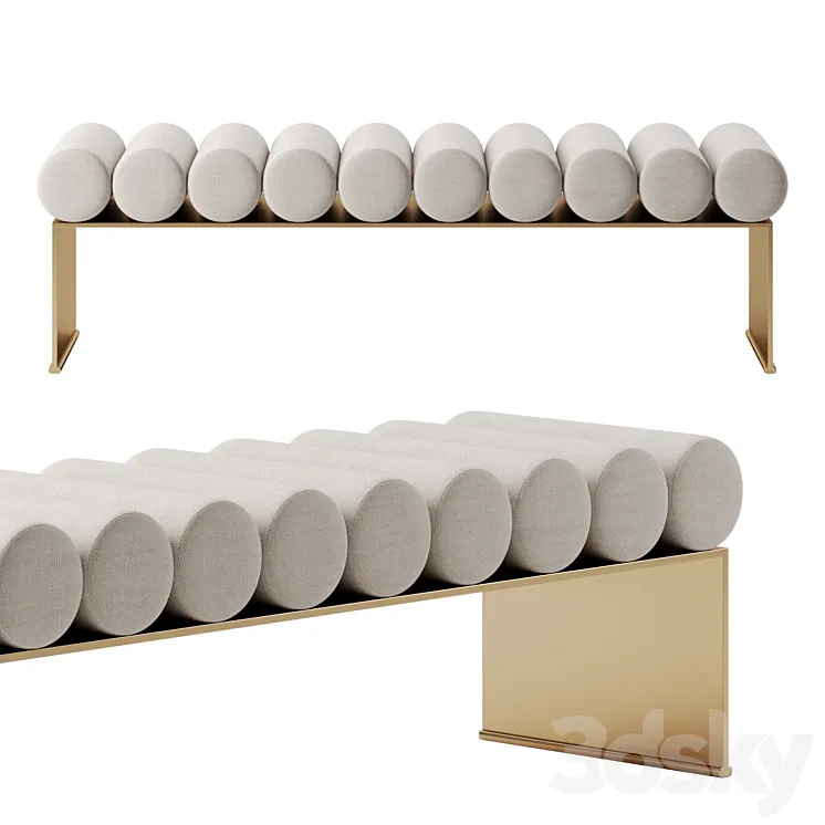 RUNWAY BENCH by Baker 3D Model Free Download