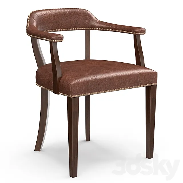 Rupert Bevan – Croft leather chair 3D Model