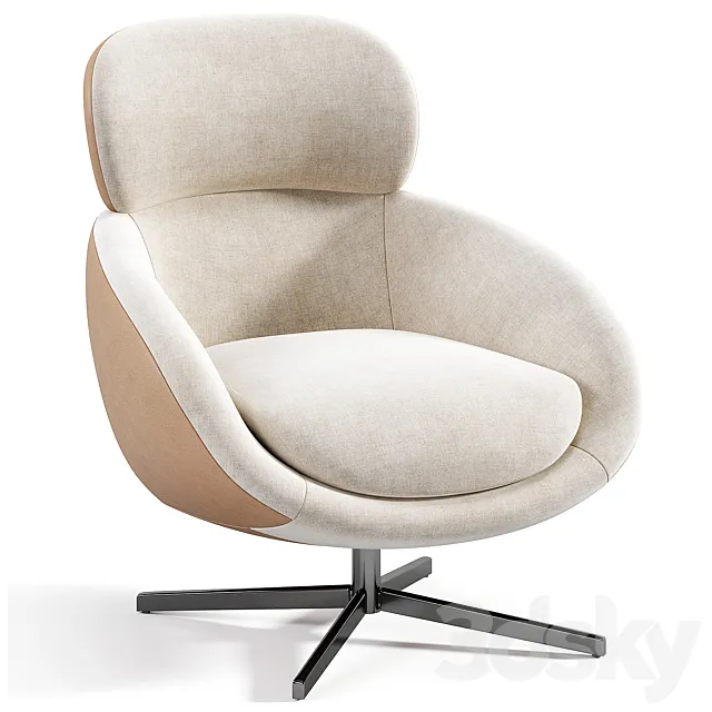 Russell Armchair By Minotti 3D Model Russell Armchair By Minotti 3D Model