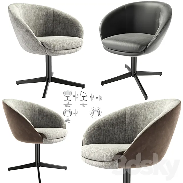 Russell Dining Chair 3DModel Russell Dining Chair 3DModel