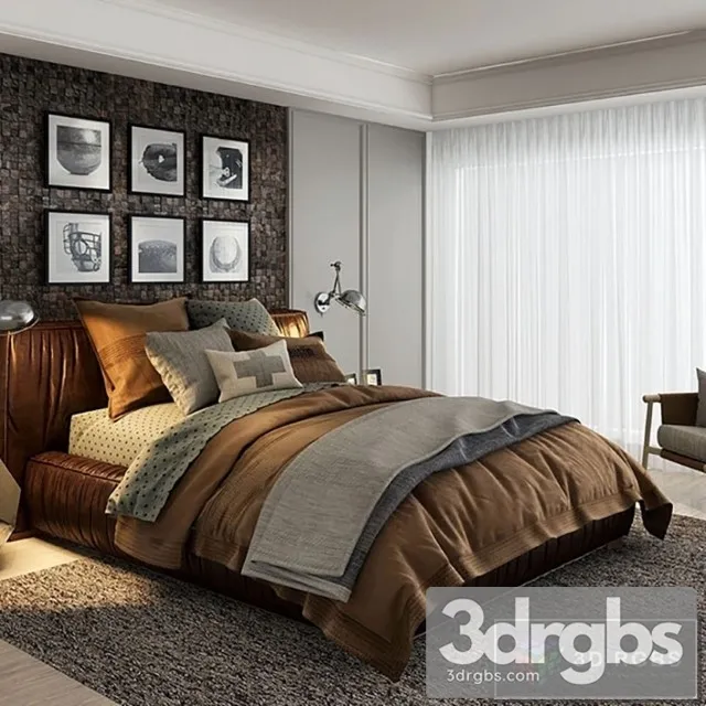 Rustic Bedroom 3D Model Download Rustic Bedroom 3D Model Download