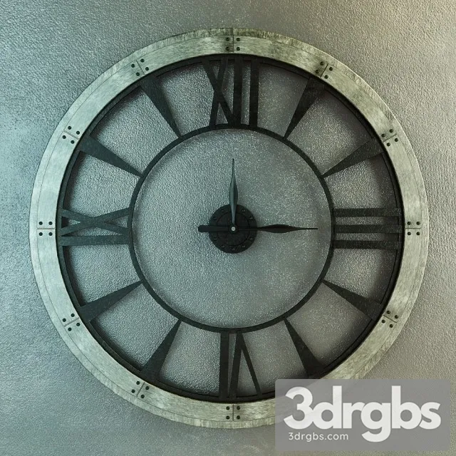 Rustic Clock 27 3D Model Download