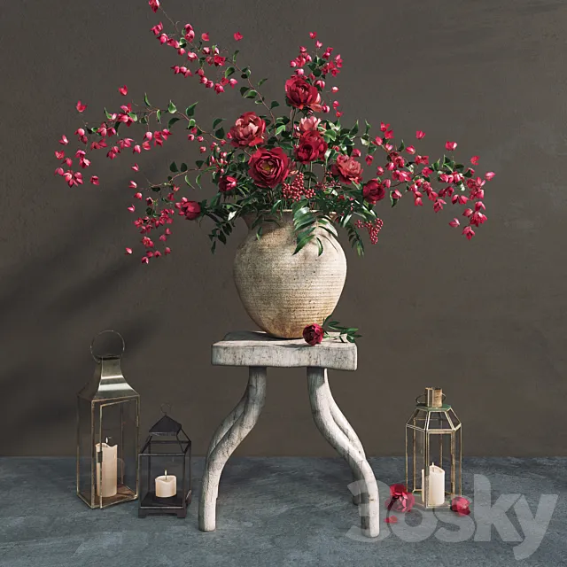 Rustic decor set 3DModel