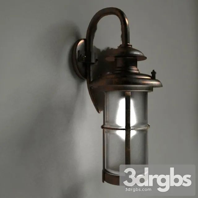 Rustic Wall Light 12 3D Model Download