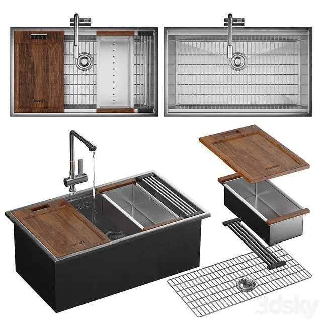 Ruvati kitchen sink 3D Model