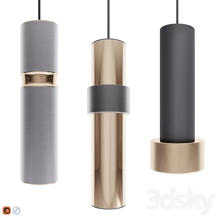 RYBBI pendants set 3D Model