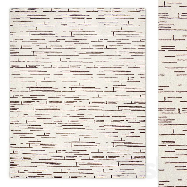 Rythme Rug by Toulemonde Bochart 3D Model Rythme Rug by Toulemonde Bochart 3D Model