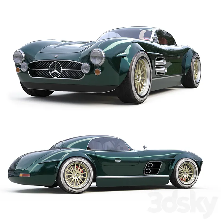 S-Klub Mercedes Benz (300 SL) 3D Model Free Download