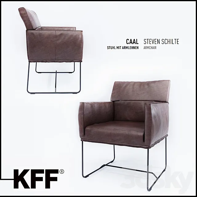 Saal Chair and table Artus factory KFF 3D Model Saal Chair and table Artus factory KFF 3D Model