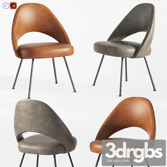 Saarinen executive armless chair 2 3D Model Download Saarinen executive armless chair 2 3D Model Download