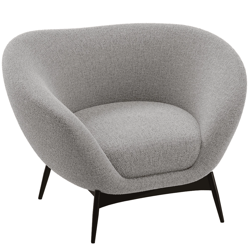 Saba  – Armchair Oltremare 3D Model