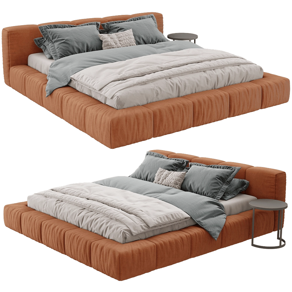 Saba  – Bed Letto Pixel Box Large 3D Model