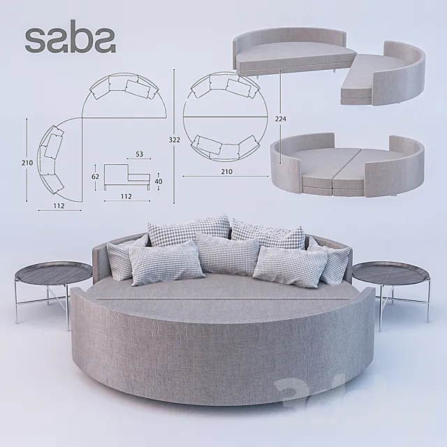Saba Italia _ Scoop Tondo 3DModel Saba Italia _ Scoop Tondo 3DModel