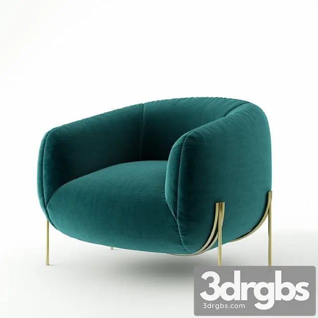 Saba italia geo armchair_2 3D Model Download