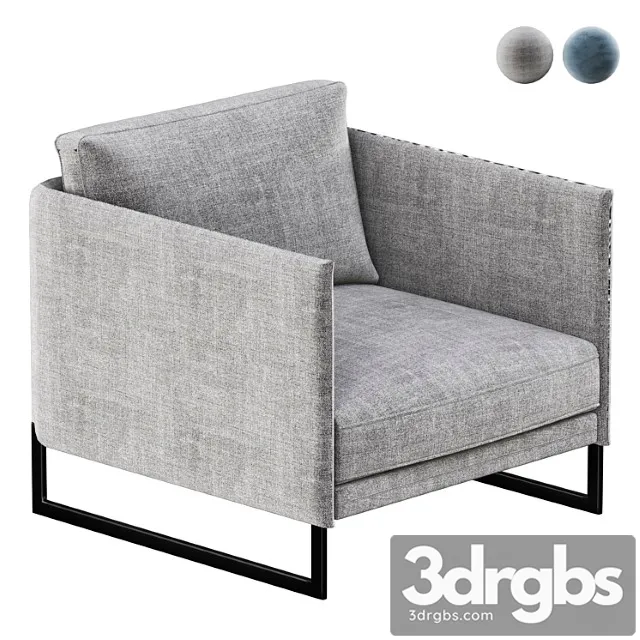 Saba italia livingston armchair 3D Model Download