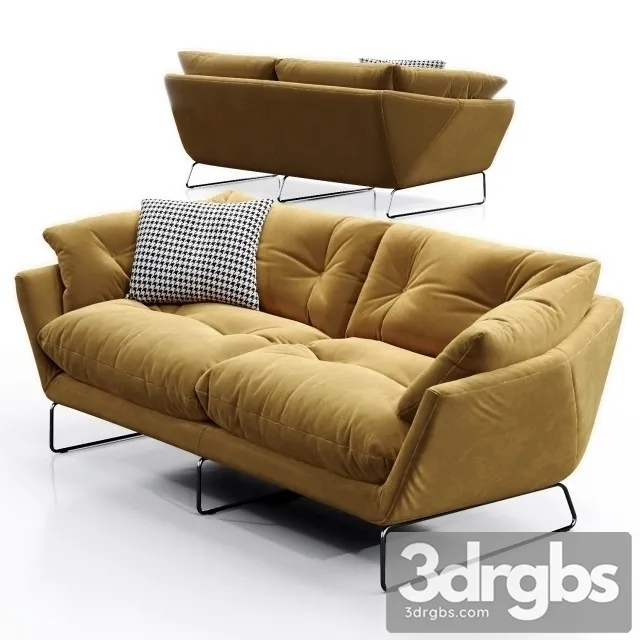 Saba Italia New York Suite Sofa 3D Model Download