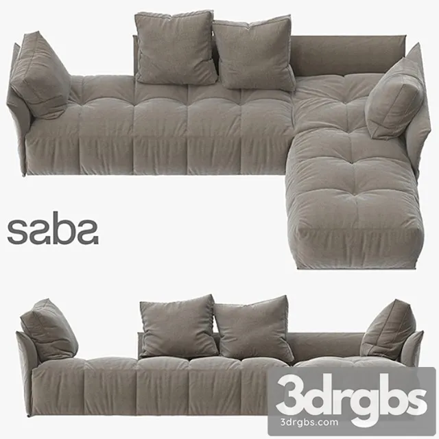 Saba Italia Pixel Sofa 2 3D Model Download