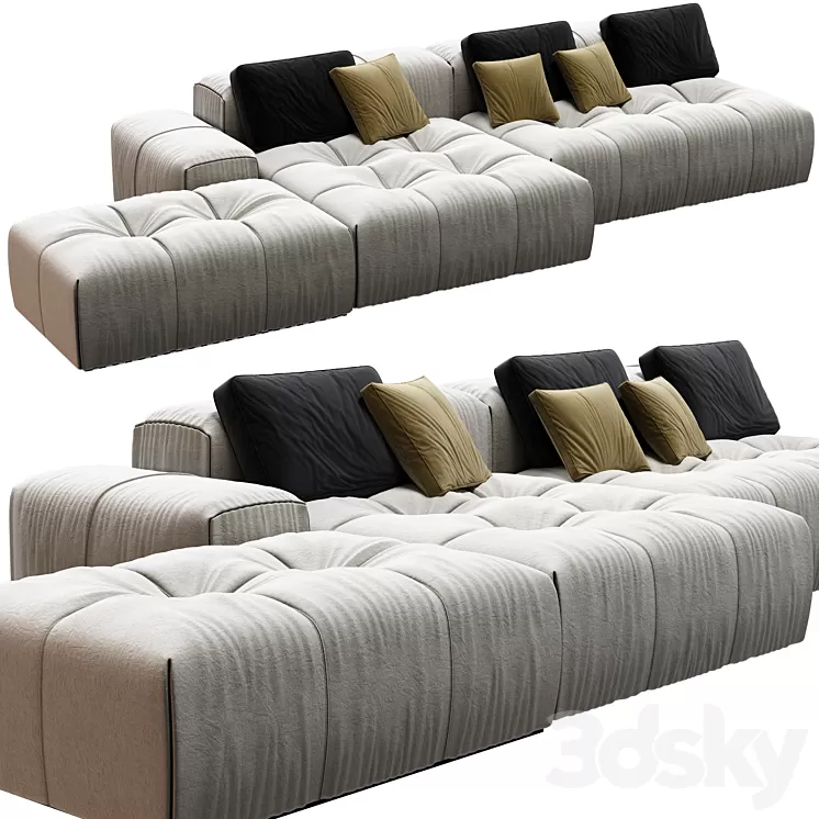 Saba Italia pixel Sofa 3D Model Free Download